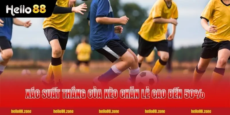 Xác suất thắng của kèo chẵn lẻ cao đến 50%