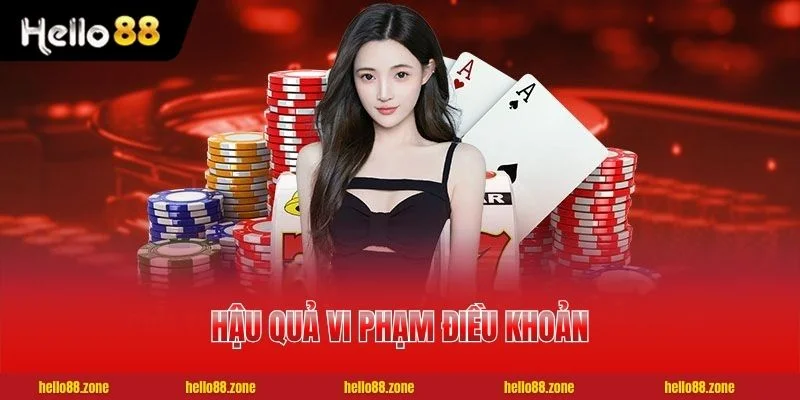 3 Miễn Trách Nhiệm HELLO88 Hậu quả vi phạm điều khoản miễn trách nhiệm HELLO88