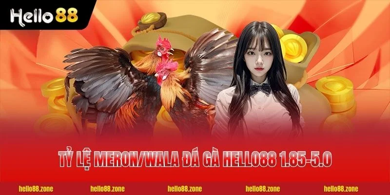 Tỷ lệ Meron/Wala Đá Gà HELLO88 1.85-5.0